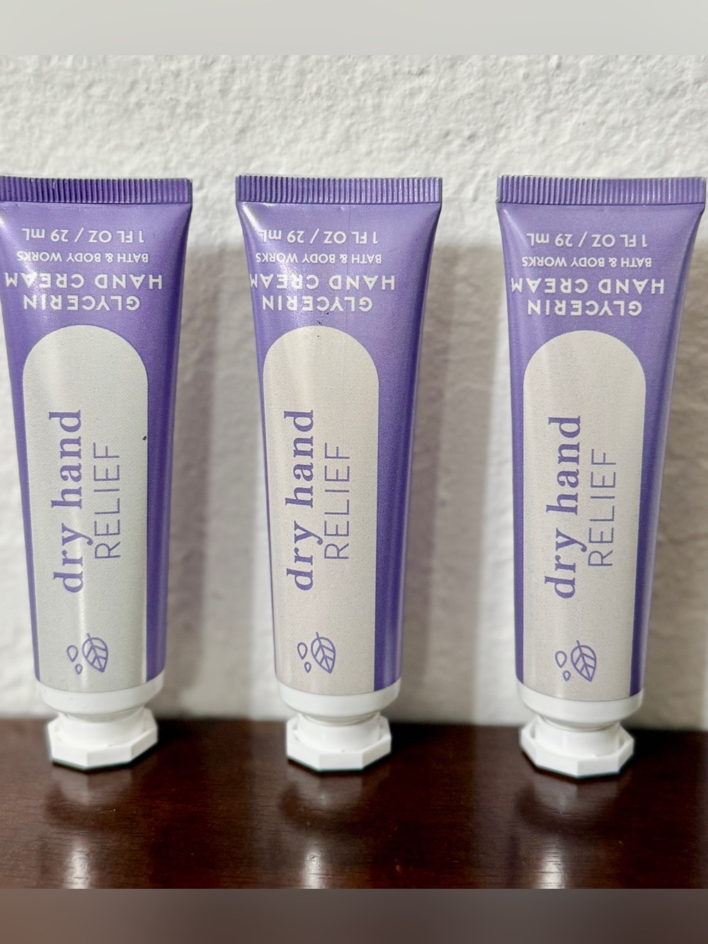 Bath & Body Works Dry Hand Relief Cream.  
3- 1 oz.  NWT